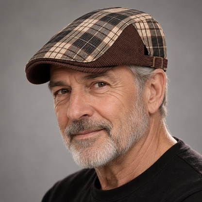 Roger, casquette écossaise portée