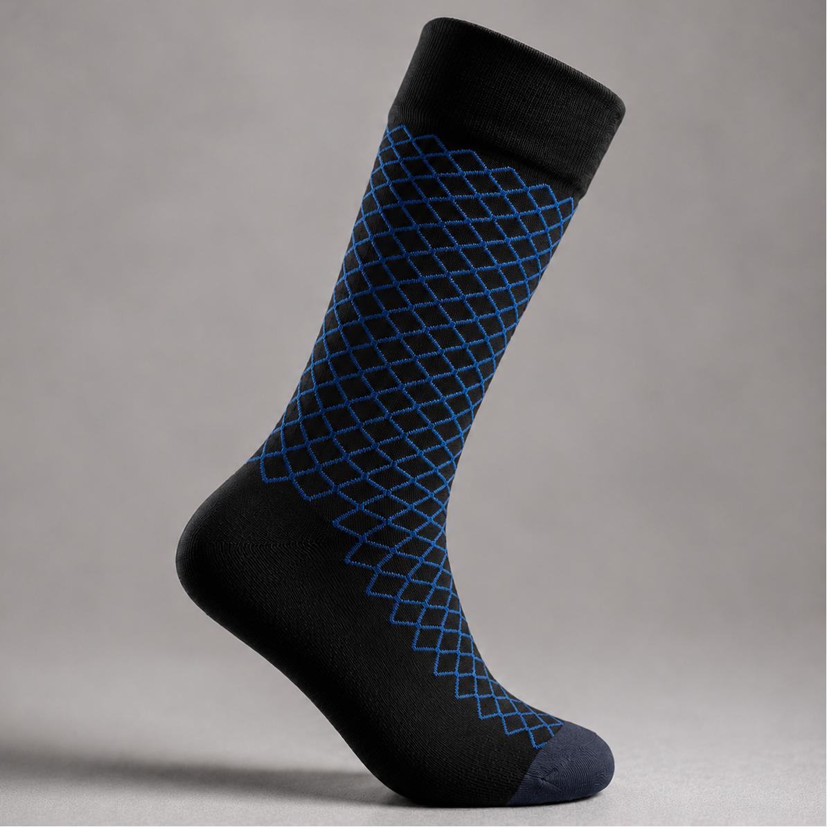 Théodore, chaussettes en coton à losanges - vue 6