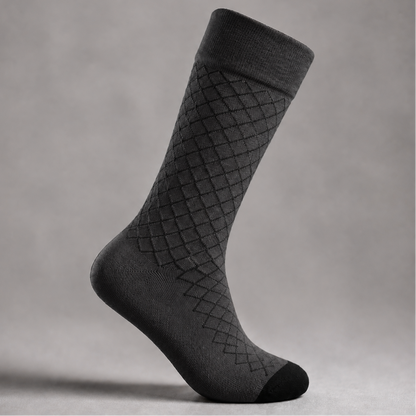 Théodore, chaussettes en coton à losanges - vue 8