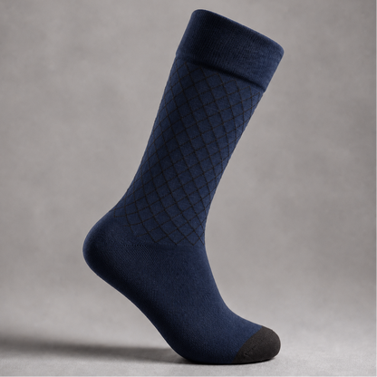 Théodore, chaussettes en coton à losanges - vue 10